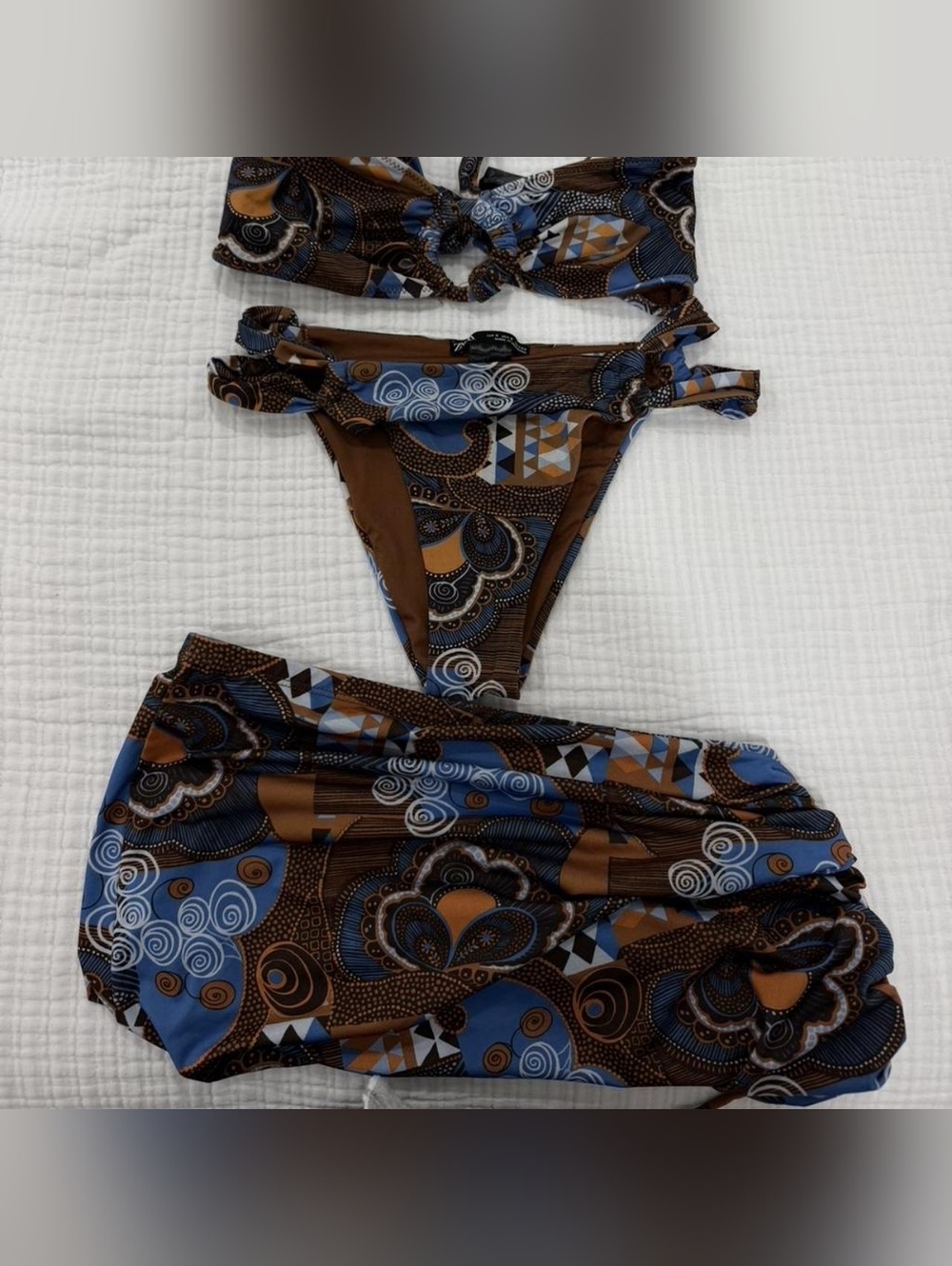 Zara Women's Multi Retro Print Bikini Set